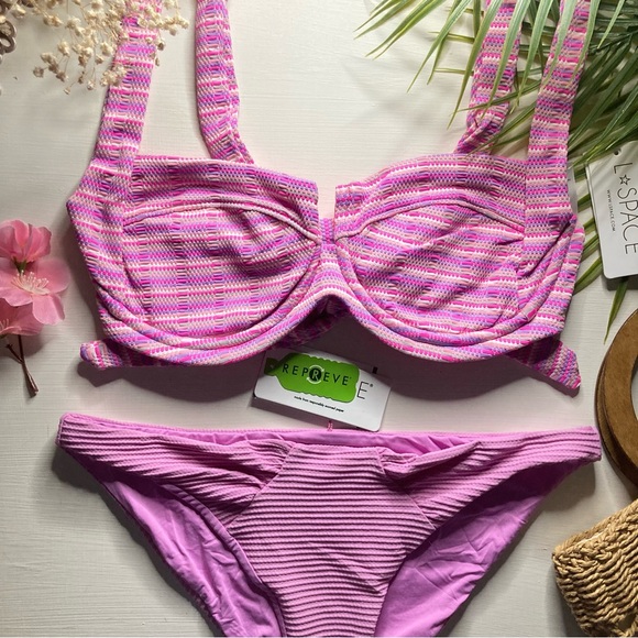 L*SPACE Pink Bikini Set - Picture 4 of 15